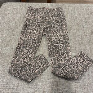 Spanx snake print leggings